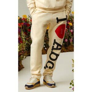 ADVISORY BOARD CRYSTALS x KITH CREAM SWEATPANTS SZ M